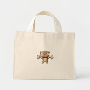 Mini Tote Bag conception amoureux des chats motivante