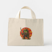 Mini Tote Bag Conception d'animal de guerrier de samouraï de gre (Dos)