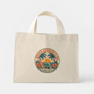 Mini Tote Bag Conception de club de retrouvailles de plage perso