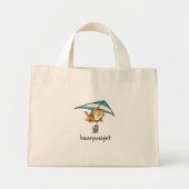 Mini Tote Bag Conception de jeu de mots de chat de dessin animé (Devant)