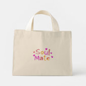 Mini Tote Bag Conception de l'Art numérique Soul Mate (Dos)