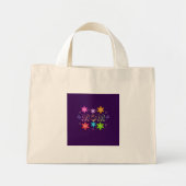 Mini Tote Bag Conception de typographie maman, texte d'art de ci (Devant)