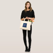 Mini Tote Bag Conception de vibrations musicales néon (Devant (modèle))