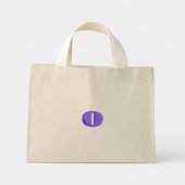 Mini Tote Bag Confettis de lettres "O" (Dos)