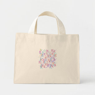 Mini Tote Bag Confettis en forme de lettre "K"