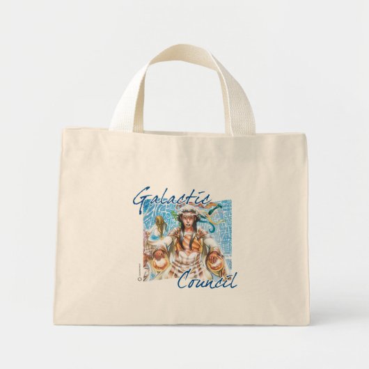 Mini Tote Bag Conseil galactique fourre-tout (Devant)