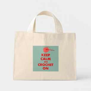 Mini Tote Bag Conserver le calme et la croix sur les cadeaux