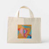 Mini Tote Bag Contemporary Pink Martini Mini Tote (Dos)