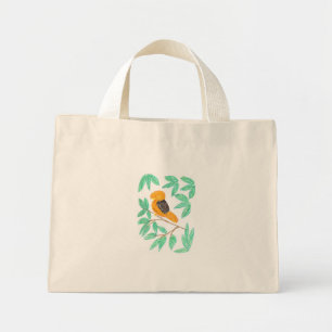 Mini Tote Bag Coq de roche péruvien (Rupicola peruvianus)