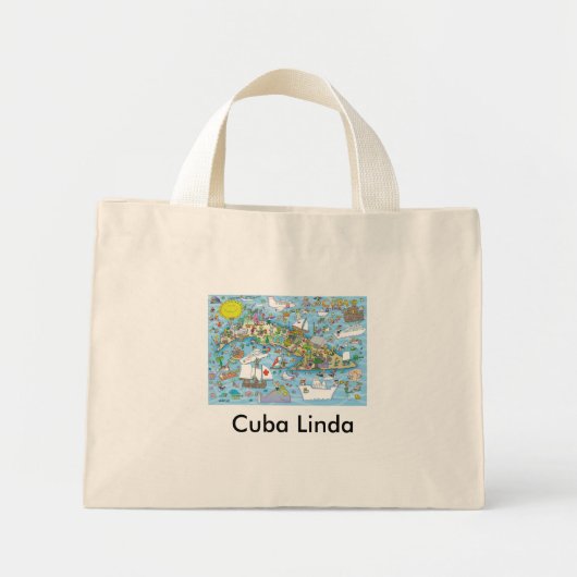 Mini Tote Bag Cuba Linda (Devant)