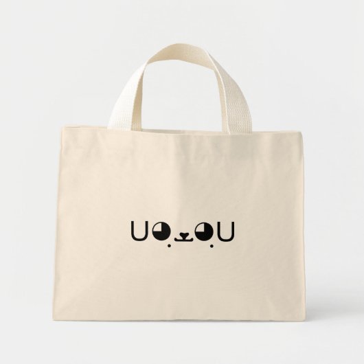 Mini Tote Bag Cute Kawaii Chien Chien Chien Chien Chien Japonais (Devant)