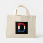 Mini Tote Bag D Monogramme superposé sur l'indicateur NLD sur la (Dos)