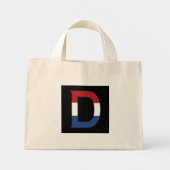 Mini Tote Bag D Monogramme superposé sur l'indicateur NLD sur la (Devant)
