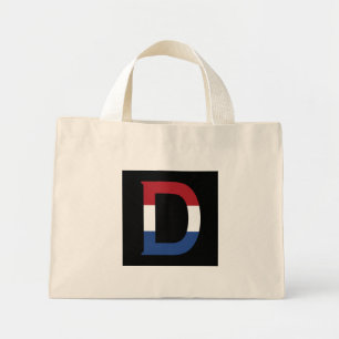 Mini Tote Bag D Monogramme superposé sur l'indicateur NLD sur la