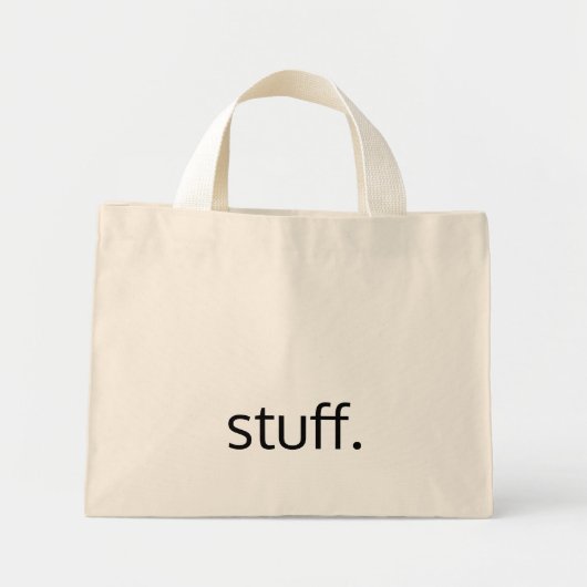 Mini Tote Bag des trucs. (Devant)