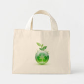 Mini Tote Bag Devenir vert (Devant)