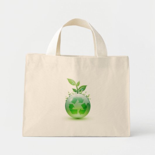 Mini Tote Bag Devenir vert (Devant)