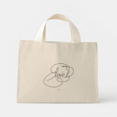 Mini Tote Bag diffusion de l'AMOUR - Nuage gras (Dos)