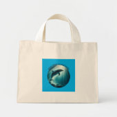 Mini Tote Bag Dive Deep Live Dolphin gratuit (Devant)