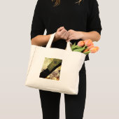 Mini Tote Bag dragon noir (Devant (produit))