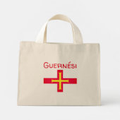 Mini Tote Bag Drapeau de Guernési (Dos)