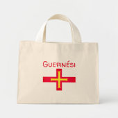 Mini Tote Bag Drapeau de Guernési (Devant)