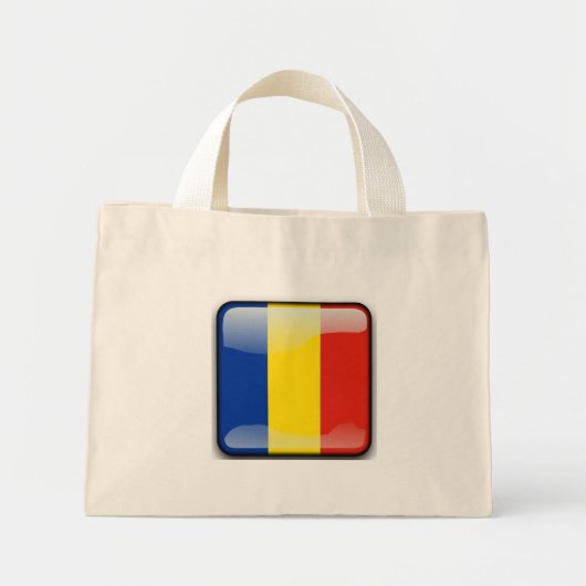 Mini Tote Bag Drapeau de Moldavie (Devant)