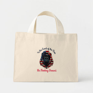 Mini Tote Bag Drapeau Gorilla Amérique