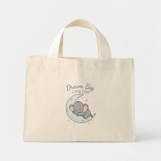 Mini Tote Bag Dream Big, Little One (Devant)