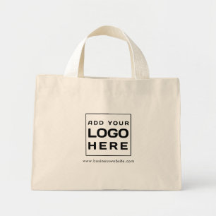 Mini Tote Bag Échange minimal de logo d'entreprise personnalisé