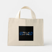 Mini Tote Bag Ecosse superposée sur le drapeau écossais tcn (Dos)