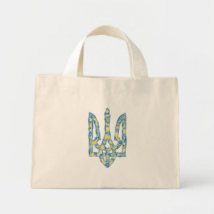 Mini Tote Bag Emblème national de l'Ukraine