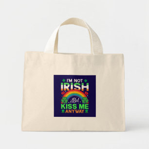 Mini Tote Bag embrassez-moi quand même irish humour design-63942