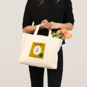 Mini Tote Bag Emerald Green Clover Rbn Tmpl par Kenneth Yoncich (Devant (produit))