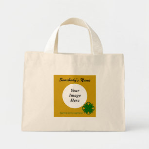 Mini Tote Bag Emerald Green Clover Rbn Tmpl par Kenneth Yoncich