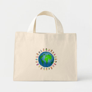 Mini Tote Bag Enfants du monde