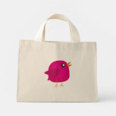 Mini Tote Bag Enfants oiseau mignon (Dos)