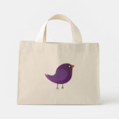 Mini Tote Bag Enfants oiseau mignon (Dos)