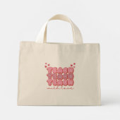 Mini Tote Bag Enseignant de la Saint-Valentin (Dos)