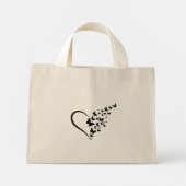Mini Tote Bag Enseigner l'amour Inspirer mignon enseignant (Dos)
