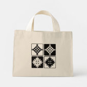 Mini Tote Bag Ensemble de pendentif croix (Dos)