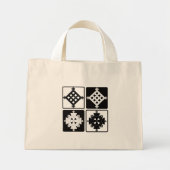 Mini Tote Bag Ensemble de pendentif croix (Devant)