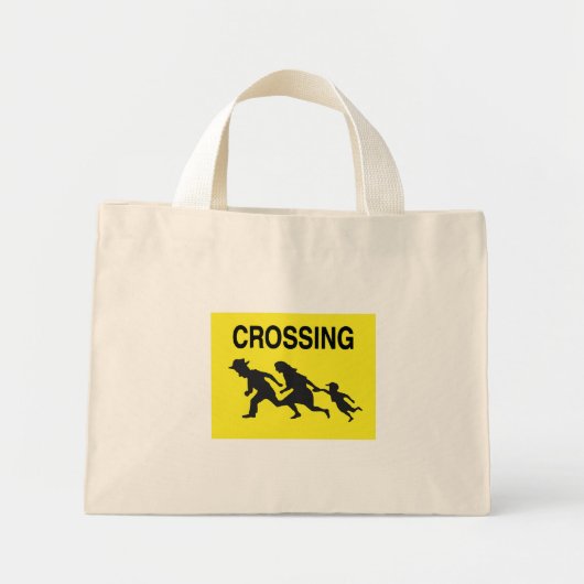 Mini Tote Bag Famille de passage (Devant)