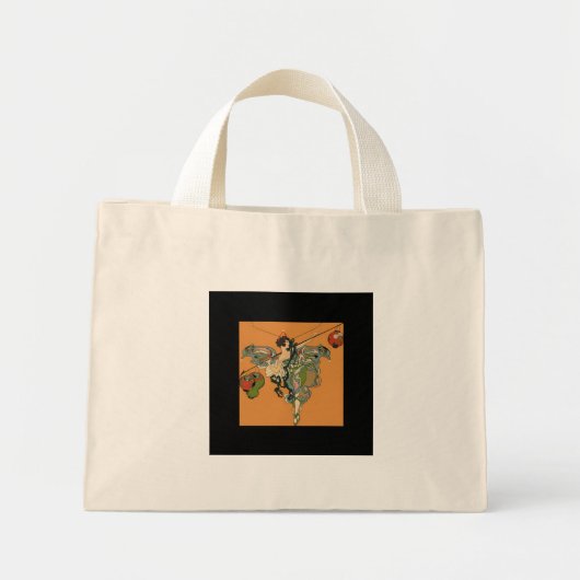 Mini Tote Bag Fée Ballerine Avec Lanternes (Devant)