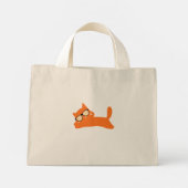Mini Tote Bag Feline art (Dos)
