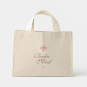 Mini Tote Bag Fleur de Lis Bridesmaid (Dos)