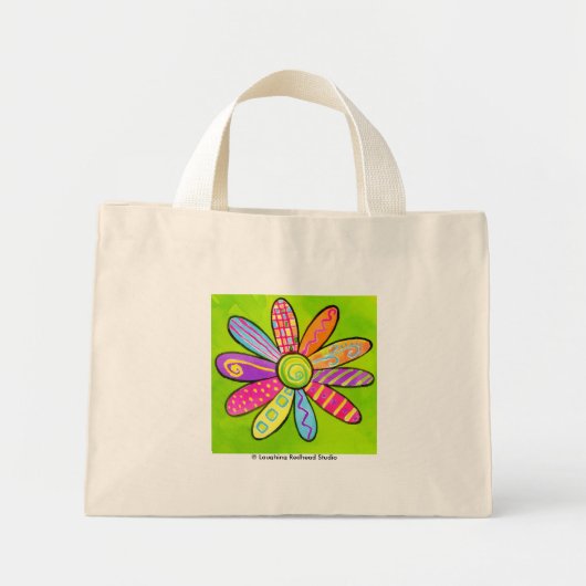 Mini Tote Bag FlowerPower ! (Devant)