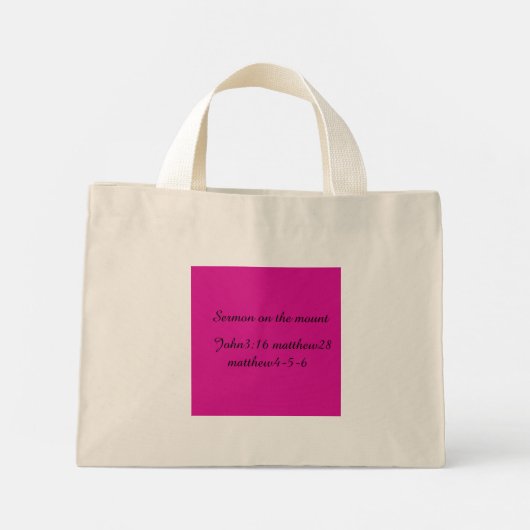 Mini Tote Bag foi, femmes, beauté  (Dos)