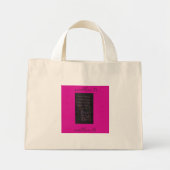 Mini Tote Bag foi, femmes, beauté  (Devant)
