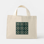 Mini Tote Bag formes vertes rétro (Dos)